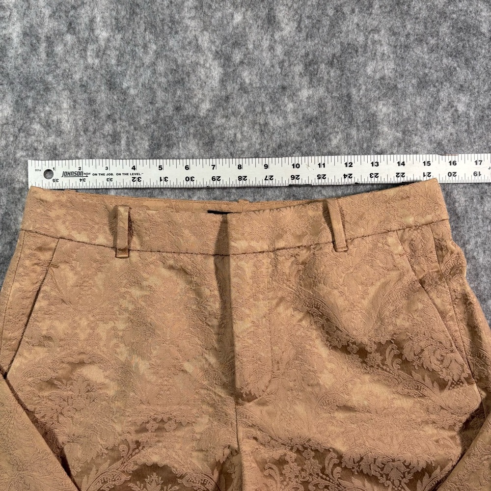 Zara Womens Mustarc Colored‎ Designed Skinny Pants Size S - Picture 9 of 13